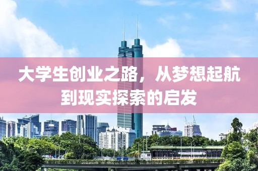 大学生创业之路，从梦想起航到现实探索的启发