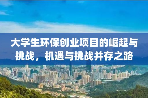 大学生环保创业项目的崛起与挑战，机遇与挑战并存之路