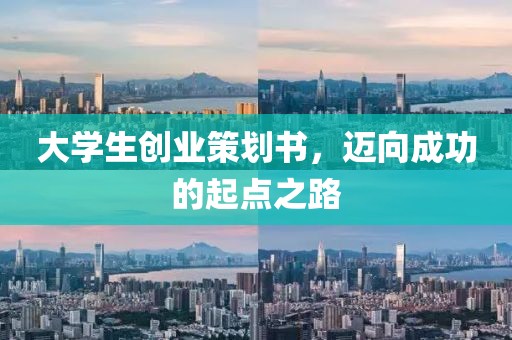 大学生创业策划书，迈向成功的起点之路