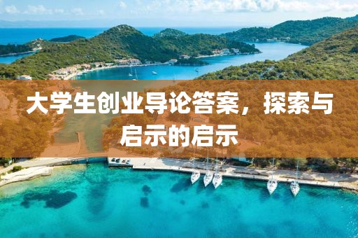 大学生创业导论答案，探索与启示的启示