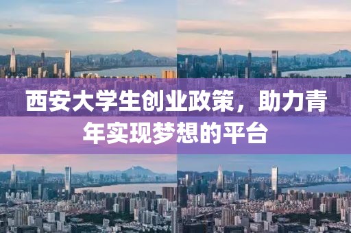 西安大学生创业政策，助力青年实现梦想的平台