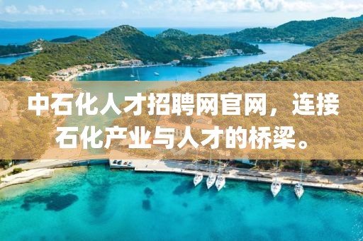 中石化人才招聘网官网，连接石化产业与人才的桥梁。