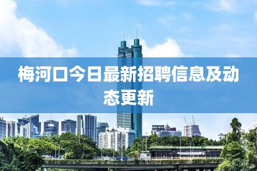 梅河口今日最新招聘信息及动态更新